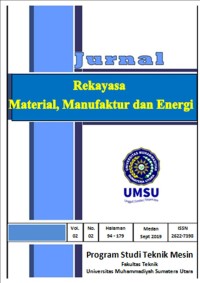 Image of Jurnal Rekayasa Material, Manufaktur dan Energi Vol 2, No 2 September 2019