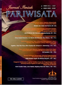 Image of Jurnal Ilmiah Pariwisata Vol 24 No 2 (2019)