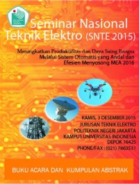 Image of Seminar Nasional Teknik Elektro (SNTE) 2015 : 