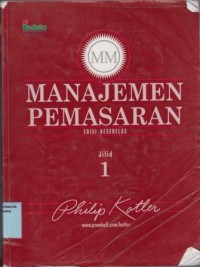 Image of Manajemen Pemasaran Jilid 1