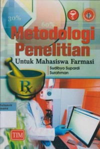 Image of Metodologi Penelitian Untuk Mahasiswa Farmasi