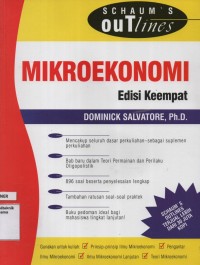 Image of Schaum's Outline : teori dan soal-soal mikroekonomi Edisi Keempat