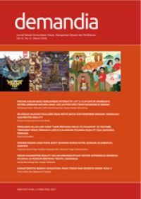 Image of demandia - Jurnal Desain Komunikasi Visual, Manajemen Desain dan Periklanan Vol 05, No 01 (Maret 2020)