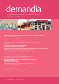 Image of demandia - Jurnal Desain Komunikasi Visual, Manajemen Desain dan Periklanan Vol 6 No 1 (2021)