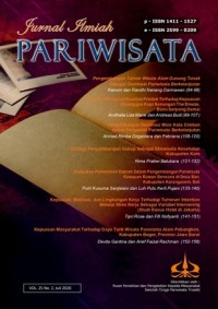 Image of Jurnal ilmiah Pariwisata Vol 25 No 2 (2020)