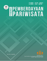 Image of Jurnal Pemberdayaan Pariwisata Vol 3 No 1 (2021)