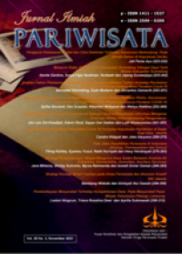 Image of Jurnal Ilmiah Pariwisata Vol 26 No 3 (2021)