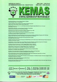 Image of KEMAS: Jurnal Kesehatan Masyarakat Vol. 17 No. 2 October 2021