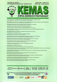 Image of KEMAS: Jurnal Kesehatan Masyarakat Vol. 18 No. 4 April 2023