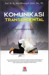 Image of Komunikasi Transendential Perspektif Sains Terpadu