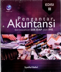 Image of Pengantar Akuntansi berdasarkan SAK ETAP dan IFRS Edisi III