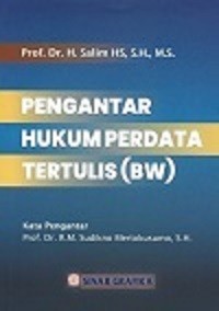 Image of Pengantar Hukum Perdata Tertulis (Bw)