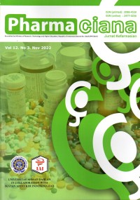 Image of Pharmaciana: Jurnal Kefarmasian Vol. 12 No. 3 November 2022