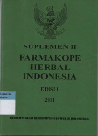 Image of Suplemen 2 Farmakope Herbal Indonesia Edisi 1 2011