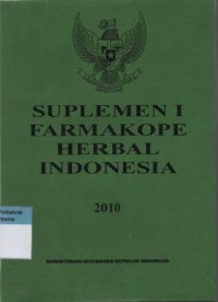 Image of Suplemen 1 Farmakope Herbal Indonesia 2010